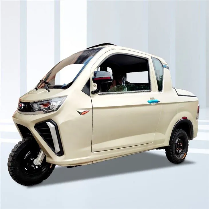 Household Small Fully Enclosed Pickup Double Row Seats Electric Passenger Tricycle