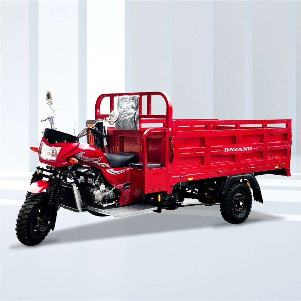 Adult Heavy Front Dump Truck Gasoline Engine Tricycle Loader Cargo Tricycle